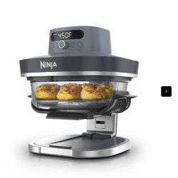 Ninja Crispi Pro 6-en-1 Comptoir en verre Friseur à air Cyberspace