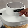 Ninja Crispi Pro 6-en-1 Comptoir en verre Friseur à air cendres gris