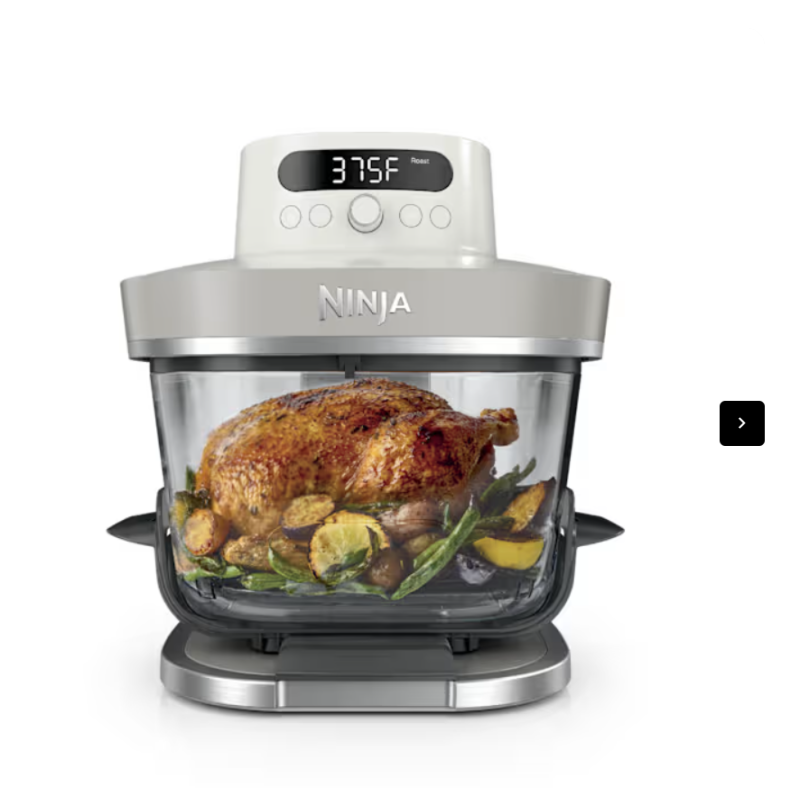 Ninja Crispi Pro 6-en-1 Comptoir en verre Friseur à air os Ninja Crispi Pro 6-en-1 Comptoir en verre Friseur à air os
