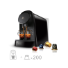 Lot machine L'OR BARISTA Original 200 capsules noir
