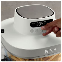 Ninja Crispi Pro 6-en-1 Comptoir en verre Friseur à air Quartz rose