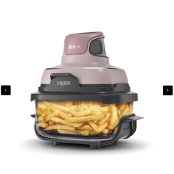 Ninja Crispi 4-en-1 système de cuisson de friteuse en verre portable rose