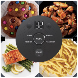 Ninja Crispi 4-en-1 système de cuisson de friteuse en verre portable rose