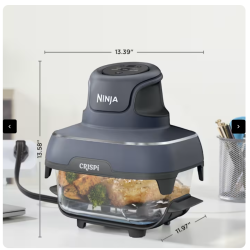 Ninja Crispi 4-en-1 système de cuisson de friteuse en verre portable rose