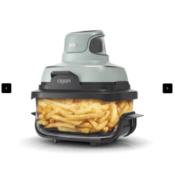 Ninja Crispi 4-en-1 Portable en verre Friseur à air système de cuisson Sage