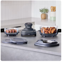 Ninja Crispi 4-en-1 Portable en verre Friseur à air système de cuisson Sage