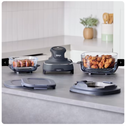 Ninja Crispi 4-en-1 Portable en verre Friseur à air système de cuisson Sage