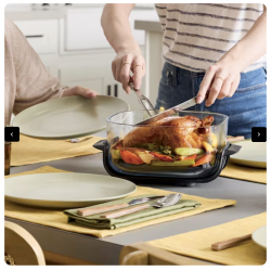 Ninja Crispi 4-en-1 Portable en verre Friseur à air système de cuisson Sage