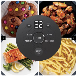 Ninja Crispi 4-en-1 Portable en verre Friseur à air système de cuisson Sage