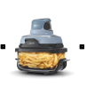 Ninja Crispi 4-en-1 Portable en verre Friseur à air Système de cuisson Periwinkle