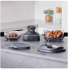 Ninja Crispi 4-en-1 Portable en verre Friseur à air Système de cuisson Periwinkle