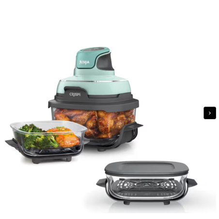 Système de cuisson portable Ninja Crispi avec contenant en verre supplémentaire Mint