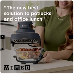 Système de cuisson portable Ninja Crispi avec contenant en verre supplémentaire Mint