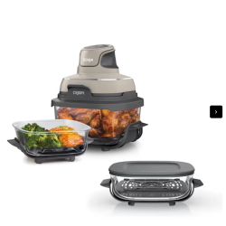 Système de cuisson portable Ninja Crispi avec pierre de récipient en verre supplémentaire