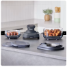 Système de cuisson portable Ninja Crispi avec pierre de récipient en verre supplémentaire