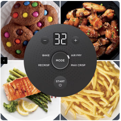 Système de cuisson portable Ninja Crispi avec pierre de récipient en verre supplémentaire