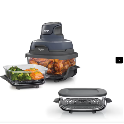 Système de cuisson portable Ninja Crispi avec contenant en verre supplémentaire Cyberspace