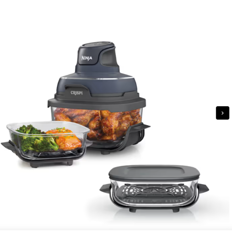 Système de cuisson portable Ninja Crispi avec contenant en verre supplémentaire Cyberspace