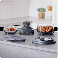 Système de cuisson portable Ninja Crispi avec contenant en verre supplémentaire Cyberspace