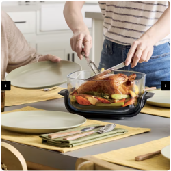 Système de cuisson portable Ninja Crispi avec contenant en verre supplémentaire Cyberspace