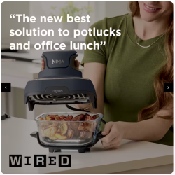 Système de cuisson portable Ninja Crispi avec contenant en verre supplémentaire Sage