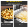 Friteuse à air 1700W 6,5L air fryer multifonction 8 programmes gris noir