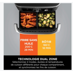 Friteuse sans huile 10.4l 2470w noir Ninja af500eu