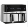 Friteuse à air 2700W air fryer double compartiment 8,5L 8 programmes noir