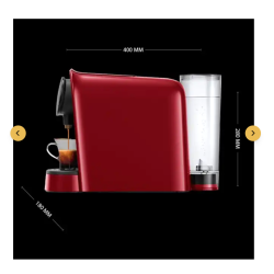 Lot machine L'OR BARISTA Original 200 capsules rouge