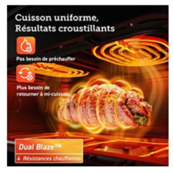 Friteuse sans huile Cosori Airfryer Dual Blaze Twinfry Chef Edition 10L