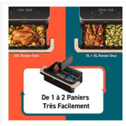 Friteuse sans huile Cosori Airfryer Dual Blaze Twinfry Chef Edition 10L
