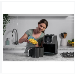 NINJA MAX AF160EU Friteuse sans huile 6 modes de cuisson predefinis Panier grande capacite 5,2L 1750W