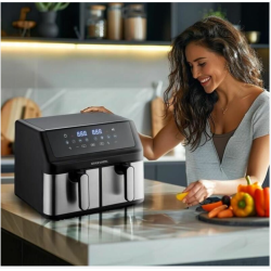 Friteuse sans huile ARTHUR MARTIN 2 cuves de 4.5L 2000W