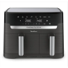 MOULINEX Friteuse sans huile 2 tiroirs Friteuse a air et gri l8 programmes Air Fryer