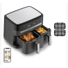 MOULINEX Friteuse sans huile 2 tiroirs Friteuse a air et gri l8 programmes Air Fryer