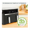 MOULINEX Friteuse sans huile 2 tiroirs Friteuse a air et gri l8 programmes Air Fryer