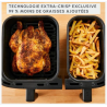 MOULINEX Friteuse sans huile 2 tiroirs Friteuse a air et gri l8 programmes Air Fryer