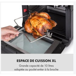 Klarstein Airfryer Friteuse à air chaud grande capacité 10 litres 1500W