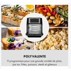 Klarstein Airfryer Friteuse à air chaud grande capacité 10 litres 1500W