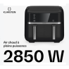 Friteuse à air chaud Klarstein friteuse à air 2 chambres friteuse à air chaud compacte 2850 W